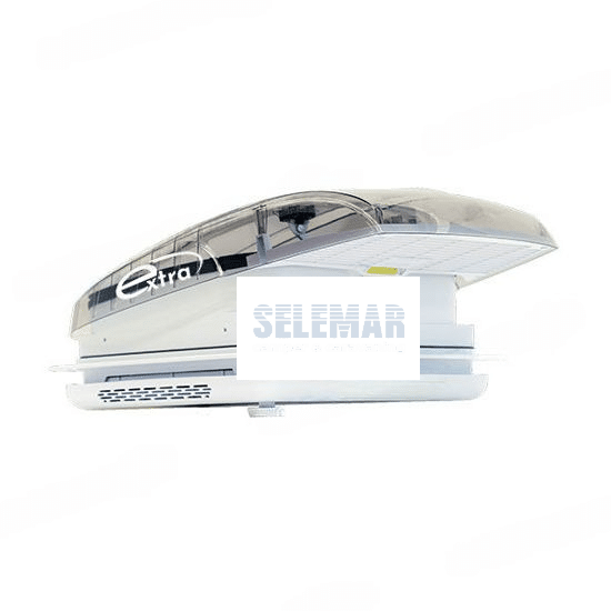 CLARABOYA EXTRAFAN TRANSPARENTE 40X40CM CON VENTILADOR/MOSQUITERA/OSCURECEDOR (REF. AER503)