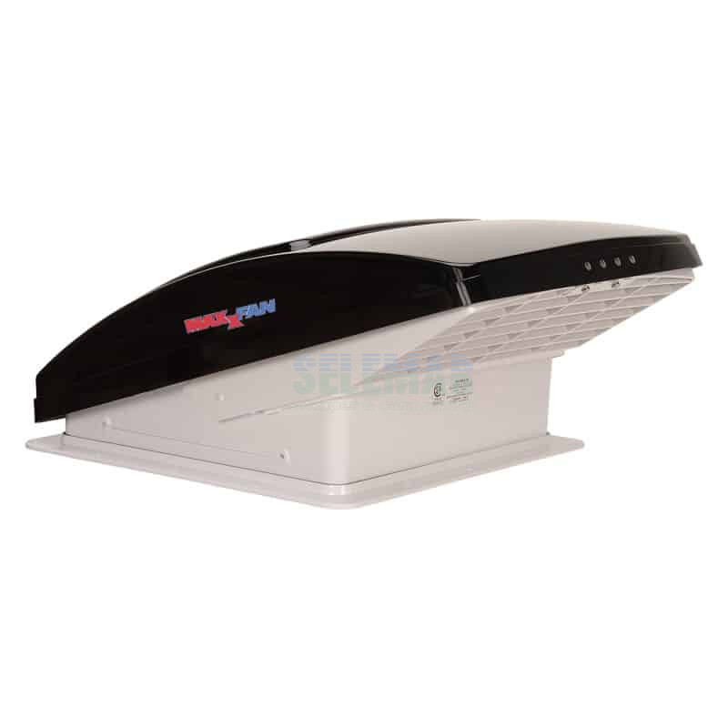 CLARABOYA MAXXFAN DELUXE NEGRA 40X40CM CON VENTILADOR/MOSQUITERA (REF. AER151)
