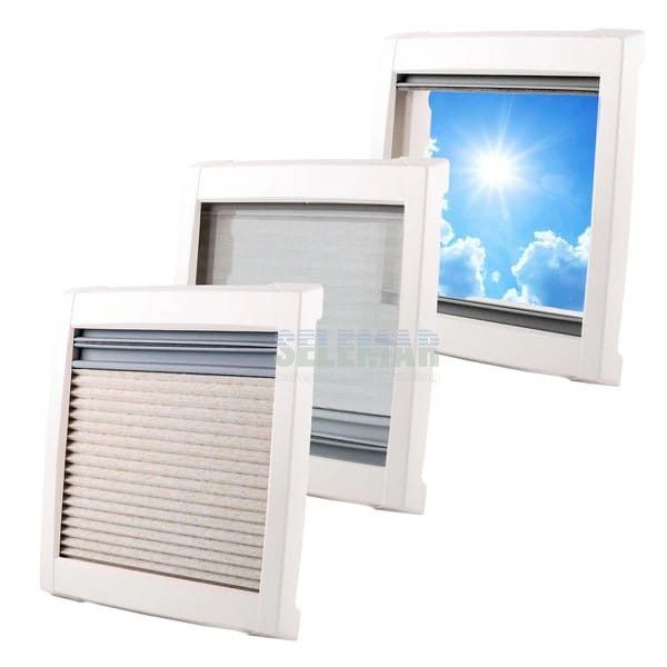 CLARABOYA MPK VISION VENT STAR M SIN LEDS 40X40CM CON MOSQUITERA/OSCURECEDOR (REF. 4803PW) - Imagen 2